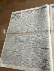 Cumhuriyet gazetesi 12 Nisan 1940-Hollanda ve Belçika geniş müdafaa tedbirleri aldı-Kızılırmak taştı-taksim sineması Yılmaz Ali-Ankara borsası- takas pirimleri-aşk ve macera romanı ilk ve son yazan Esad Mahmud karakurd-doktor Sadreddin onaran-dr Suphi Şenses-Sümerbank yerli mallar pazarları