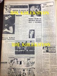 GÜNLÜK SPOR GAZETESİ - 30 EKİM 1957 - FENERBAHÇE 2 - 1 KASIMPAŞA - BEŞİKTAŞ, EMNİYET MAÇI - DICKE - ORDU TAKIMI - PUŞKAŞ VE KOÇŞİS, CAROL DAY - FREDERIK DARD - CAN BARTU, FENERBAHÇE - İSPANYA MİLLİ TAKIMI - TURGUT DİNSEL - CUMHURİYET KUPASI YELKEN YARIŞLARI - OPON REKLAMI - AMATÖR KÜMELER - MARIO GABAY SPOR MÜESSESESİ - AMATÖR KÜMELER