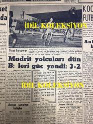 GÜNLÜK SPOR GAZETESİ - 1 KASIM 1957 - A MİLLİ TAKIMI YARIN GELİYOR - İSPANYOLLARLA BİRİ MADRİD'DE BİRİ İSTANBUL'DA OYNAYACAK İKİ TAKIMIMIZ DÜN KARŞI KARŞIYA GELDİ - CAN BARTU - S. RAUS TÜRKİYE'YE YAKINDA GELEMİYOR - İSPANYA MAÇLARININ HAKEMLERİ BELLİ OLDU - AVRUPA ŞAMPİYON KULÜPLER TURNUVASI FİNALLERİ - COROLDAY - SÜMERSPOR 2 - 1 HAVAGÜCÜ - AYKAÇ'IN KEŞFİ - GOLF REKLAMI - DARÜŞŞAFAKA - OPON REKLAMI, AMATÖR KÜMELER - KOCSİS İSVİÇRE'DE