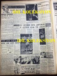 GÜNLÜK SPOR GAZETESİ - 5 KASIM 1957 - DICKE DÜN GALATASARAY'A İLK İDMANI YAPTIRDI - CİHANOĞLU - FUTBOL FEDERASYONU REİSLİĞİ - VOLEYBOL LİG MAÇLARI - NEVŞEHİR LİGİNDE LALESPOR NAMAĞLUP - 1957 ATLETİZM ŞAMPİYONLARI - KIŞ MEVSİMİ ATLETİZM - BÜLENT GÜRBÜZ - İZMİR LİGLERİ - BAKETBOL MİLLİ TAKIMI ROMANYA'DA - KREMLİ PURO TUVALET SABUNU REKLAMI - YAPI VE KREDİ BANKASI - OPON REKLAMI