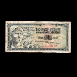 YUGOSLAVYA (1981) - 1.000 Dinar (Temiz 6,0/10) 