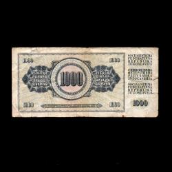 YUGOSLAVYA (1981) - 1.000 Dinar (Temiz 6,0/10) 
