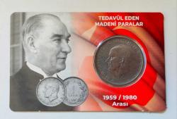 Tedavül Eden Madeniler..1960 Yılı 1 Lira..