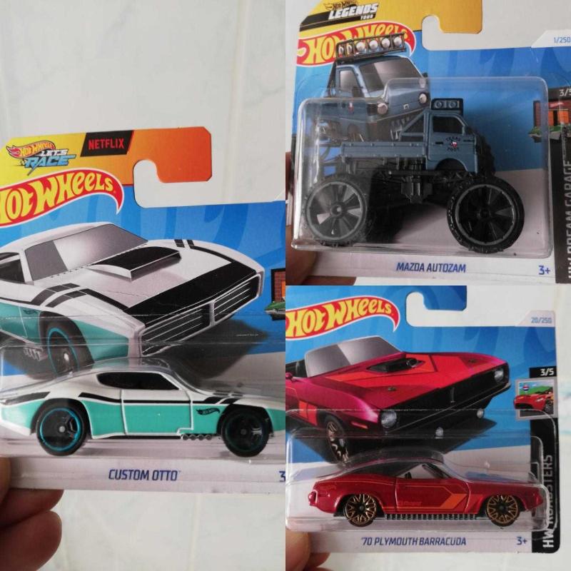 Hot wheels mazda autozam 70 plymouth barracuda custom otto model