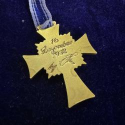 WW2 Nazi Almanyası Alman Annesi Demir Haç Altın Sınıf