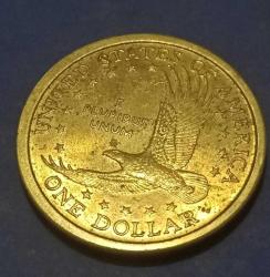 Amerika 2000 sacagawea 1 Doları (pirinç ve bakır)KM#310