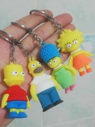 Simpsonlar aile set figür anahtarlık süs aksesuar nostalji tasarım vintage retro hobi Hediyelik dekorluk Koleksiyonluk