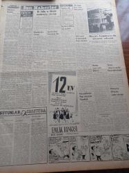 Vatan Gazetesi - 7 Ocak 1954 - Mısır'a Sert Bir Nota Verildi - Tahran'da Komünist Şebekesi Yakalandı - Şevket Mocan Cumhuriyet Halk Partisi'ne Kabul Edilmiyor - COSEC Kongresi Suya Düşüyor - Başbakan Adnan Menderes'in Otomobili Çocuğa Çarptı - İspanya Türkiye'yi 4-1 Mağlup Etti - Göç Yolları Tıkadı Yazan İlhan Engin Yazı Dizisi - Şan Sinemasında Yangının Faili Bulunamıyor - Celal Bayar Londra'yı Da Ziyaret Edecek - İngiltere Kraliçesi 2. Elizabeth Yeni Zelanda'da - Yılın Adamı Batı Almanya Başbakanı Adenauer - Cem Kurt Çizen Bedri Koraman - Arı Unları - Lefter Küçükandonyadis - Beşiktaşlı Futbolcu Fahrettin Cansever - Galatasaray Beyoğluspor'u Mağlup Etti