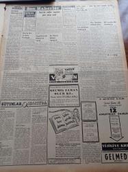Vatan Gazetesi - 9 Ocak 1954 - Milli Karantina Fikri Destekleniyor - Kahire Hadisesi İçin Meclise İki Sual Takriri Verildi - Kahire Elçimiz Hulusi Fuat Tugay Dün Şehrimize Geldi - Milli Türk Talebe Birliği Federasyonla Birleşiyor - Mısır Sovyetlerle Anlaşmak İstiyor - Amerika'da Celal Bayar'ı Karşılama Hazırlığı - Göç Yolları Tıkadı Yazan İlhan Engin Yazı Dizisi - Kore'de Esirler Meselesi Gene Sarpa Sardı - Ruslar Tarzan Filmine Aleyhtar - Tanrı İle Şeytanı Barıştıran Feylezof Giovanni Papini - Fotoğraflarla Haberler - Veba Yazan Albert Camus Yazı Dizisi - Galatasaray Karagücü Bugün Karşılaşıyor - Fertun Gordien Disk Atma Rekorunu Kırabilecek Mi - Foster Dulles'a Göre NATO İyi Durumda Fakat Temeli Zayıf - Good Year - Radyo - Bulmaca