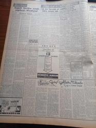 Vatan Gazetesi - 11 Ocak 1954 - Orta Doğu Mevzii Savunma Paktı Kurulacak -  Aziz Mısri Rusya Mısır'a Yardım Edecek Diyor - Millet Partisinin Eski Başkanı Hikmet Bayur Millet Partisinin İçyüzüne Dair İfşaatta Bulundu - Büyük Bir Anket Açıyoruz Seçimde Reyinizi Hangi Partiye Vereceksiniz - Nihat Erim İçin Tahkikat Açılacak - Verem Savaş Haftası Dün Başladı - Berlin Konferansının Yeri Tayin Edilemiyor - Göç Yolları Tıkadı Yazan İlhan Engin Yazı Dizisi - Ölçü Aletleri Nizamnamesi Değiştirildi - Şehir Tiyatrosu - Fotoğraflarla Haberler - Türk Filmi Balıkçı Güzeli Atlas Sinemasında - Cüneyt Gökçer - Ayten Çankaya - Renan Fosforoğlu - Cem Kurt Çizen Bedri Koraman - Yeni Türk Filmi Aramızda Yaşayamazsın - Veba Yazan Albert Camus Yazı Dizisi - Kraliçe Elizabeth'i Ölümle Tehdit Eden Bir Mektup - Basketbol Teşvik Turnuvasını Galatasaray Kazandı - Vefa Adalet'i Mağlup Etti - Good Year Lastikleri - Çapamarka