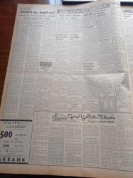 Vatan Gazetesi - 12 Ocak 1954 - Çorum Demokrat Parti Kongresindeki Geri Tekliflerin Tepkileri - Dışişleri Bakanı Fuat Köprülü - Büyük Anketimiz Seçimde Reyinizi Hangi Partiye Vereceksiniz - İsmet İnönü - Kasım Gülek - Mareşal Tito Türkiye'yi Ziyaret Edecek - Verem Savaş Derneği Başkanı Ordinaryüs Profesör Tevfik Sağlam - İngiliz Büyükelçisi Sir Alexander Knox Helm Ankara'dan Ayrıldı - Göç Yolları Tıkadı Yazan İlhan Engin Yazı Dizisi - Türk Şiiri Nereye Gidiyor - Heifetz Bir Eseri Çalarken Unuttu - Atilla İlhan Sinema Tenkidleri - Cem Kurt Çizen Bedri Koraman - Bir Mormon'un İtirafları - Veba Yazan Albert Camus Yazı Dizisi - Çocuklar Sizin Köşeniz - Petromax Lüks Lambası - Genç Milli Takım Antrenörü Cihat Arman - Geçen Yılın En Mühim Boks Karşılamaları