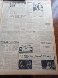 Vatan Gazetesi - 12 Ocak 1954 - Çorum Demokrat Parti Kongresindeki Geri Tekliflerin Tepkileri - Dışişleri Bakanı Fuat Köprülü - Büyük Anketimiz Seçimde Reyinizi Hangi Partiye Vereceksiniz - İsmet İnönü - Kasım Gülek - Mareşal Tito Türkiye'yi Ziyaret Edecek - Verem Savaş Derneği Başkanı Ordinaryüs Profesör Tevfik Sağlam - İngiliz Büyükelçisi Sir Alexander Knox Helm Ankara'dan Ayrıldı - Göç Yolları Tıkadı Yazan İlhan Engin Yazı Dizisi - Türk Şiiri Nereye Gidiyor - Heifetz Bir Eseri Çalarken Unuttu - Atilla İlhan Sinema Tenkidleri - Cem Kurt Çizen Bedri Koraman - Bir Mormon'un İtirafları - Veba Yazan Albert Camus Yazı Dizisi - Çocuklar Sizin Köşeniz - Petromax Lüks Lambası - Genç Milli Takım Antrenörü Cihat Arman - Geçen Yılın En Mühim Boks Karşılamaları