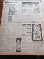 Vatan Gazetesi - 17 Ocak 1954 - İsmet İnönü Bu Sinirli Havayı Yatıştıracağız Dedi - Celal Bayar'ın Amerika'yı Ziyareti Bir Merhale Sayılıyor - Amerikalı İktisatçı Thornburg Müşkülleri Yeneceksiniz Dedi - Ucuzluk Kralı Migros Teşkilatı Kurucusu Duttweiler Bugün Geliyor - Almanya'ya Pilotsuz Uçak Gönderilecek - Dumlupınar Şehitlerine İthaf Edilen Film Kahraman Denizciler İpek Sinemasında - Turgut Özatay - Göç Yolları Tıkadı Yazan İlhan Engin Yazı Dizisi - Komünizm Propagandasının Sanık Filmcilerin Duruşması - Cemil Filimer - Fidyasa Ait Heykel - Marilyn Monroe'nun Kocası Aforoz Edildi- Vatan Seçim Anketi - Broadway'e Gidecek Alman Yıldızı Hildegard Knef - Arı Unları - Nasıl Zengin Oldular Yazı Dizisi - Hasan Derman Çıraklıkla Hayata Atılmıştı - Dilber Sanatkar Nevin Aypar Puro Tuvalet Sabunları Kullanıyorum Diyor - Zeki Müren Siemens İnkılap Yaratan Bir Radyodur Dedi