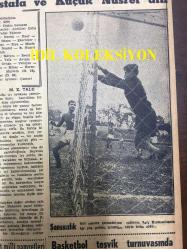 GÜNLÜK SPOR GAZETESİ - 17 KASIM 1957 - BEYKOZSPOR, TAKSİMSPOR - MUVAKKAR EKREM TALU - GALATASARAY 10 - ANADOLU - BASKETBOL MAÇ SONUÇLARI - İ. ÖMER KÜNTAY - ELEKTRİK KULÜBÜ - BEŞİKTAŞ 1 - 0 GENÇLERBİRLİĞİ - DEMİRSPOR 2 - 1 YÜNPAMUK - CAROL DAY - KLOROFİL RADYOLİN REKLAMI - FAY TEMİZLEYİCİ REKLAMI, NECİP AKAR
