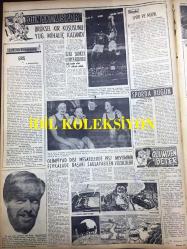 GÜNLÜK SPOR GAZETESİ - 20 KASIM 1957 - MİLLİ TAKIM NAMZETLERİ ADALET'İ EZDİLER 8-0 - AYKAÇ ŞİKAYETÇİ, SZEKELLY MEMNUN - CHARLES DUMAS - BASKET MİLLİ TAKIMIMIZ - ALTAN ÜNAL - İSVEÇ 200 METRE REKORU - BRÜKSEL KIR KOŞUSUNU YUGOSLAV MİHALİÇ KAZANDI - CAROL DAY - İZMİR LİGLERİ TEHİR EDİLDİ - FAY TEMİZLEYİCİ REKLAMI, NECİP AKAR - OPON REKLAMI - YAPI VE KREDİ BANKASI REKLAMI