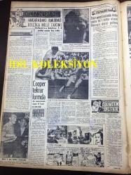 GÜNLÜK SPOR GAZETESİ - 21 KASIM 1957 - FEDERASYON KUPASI - ADALETSPOR, EMNİYETSPOR, VEFASPOR, KASIMPAŞA, KARAGÜMRÜK, YÜZÜCÜ YILMAZ ÖZÜAK GALATASARAY'DAN İSTİFA ETTİ - MOLNAR MACAR MİLLİ TAKIMI - COOPER TEKRAR FORMDA - CAROL DAY - RAKİBİMİZ BELÇİKA MİLLİ TAKIMI - ŞÜKRÜ'YE CEZA VERİLECEK - HALTERCİLER, NAZİF OTURGAN - OKUL SPOR YURTLARI - ANKARA TURU BİSİKLET YARIŞI - KREMLİ PURO TUVALET SABUNU REKLAMI - OPON REKLAMI - SERBEST ATIŞ - YAPI VE KREDİ BANKASI REKLAMI