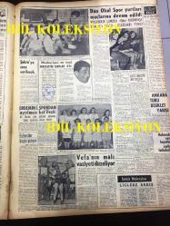 GÜNLÜK SPOR GAZETESİ - 21 KASIM 1957 - FEDERASYON KUPASI - ADALETSPOR, EMNİYETSPOR, VEFASPOR, KASIMPAŞA, KARAGÜMRÜK, YÜZÜCÜ YILMAZ ÖZÜAK GALATASARAY'DAN İSTİFA ETTİ - MOLNAR MACAR MİLLİ TAKIMI - COOPER TEKRAR FORMDA - CAROL DAY - RAKİBİMİZ BELÇİKA MİLLİ TAKIMI - ŞÜKRÜ'YE CEZA VERİLECEK - HALTERCİLER, NAZİF OTURGAN - OKUL SPOR YURTLARI - ANKARA TURU BİSİKLET YARIŞI - KREMLİ PURO TUVALET SABUNU REKLAMI - OPON REKLAMI - SERBEST ATIŞ - YAPI VE KREDİ BANKASI REKLAMI