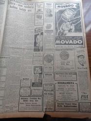 Cumhuriyet Gazetesi - 27 Kasım 1952 - Malatya'da Bir İrtica Şebekesi Yakalandı - Ahmet Emin Yalman'a Yapılan Suikast Mürtecilerle Komünistlerin Ortak Tertibi - Büyük Doğu Cemiyeti - Malatyalı İbrahim Galib Akçadağ - Cumhurbaşkanımız Celal Bayar Bu Sabah Pire'ye Çıkıyor - Şerif Dursun Firara Kalktı - Yugoslav Macaristan'a Nota Verdi - Churchill'in Ankara Temasları Ve Dönüşte Verdiği Karar - Raman Ve Garzan Petrolleri - Türk Harfleri Kanununa Dair Reddedilen Bir Kanun Teklifi - İzmir'de Çocuk Tiyatrosu Kuruluyor - General Electric - Siemens Elektrik Motorları - Kanun Namına Filmi İpek Ve İnci Sinemasında - Fenerbahçe mi Galatasaray Mı - Bu Hafta Yapılacak Basketbol Maçları - 1000 Şaheser Yaratan Titian'ın Doğum Günlerinde - Gripin - Arı Bisküvileri - Hüseyin Üzmez Malatya Hadisesi - Necip Fazıl Kısakürek Deli Raporu Alma Derdinde - Movado Saatleri - AGA Radyo - Coleman Petrol Sobaları - Cora Alman Sobaları