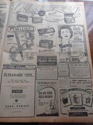 Cumhuriyet Gazetesi - 28 Kasım 1952 - Ahmet Emin Yalman'ı Vuran Hüseyin Üzmez'in İfşaatı - Şerif Dursun - Musa Çakıl - Atina Cumhurbaşkanı Celal Bayar'ı Büyük Tezahüratla Karşıladı - Cumhurbaşkanı Şehre Çiçek Yağmuru Ve Yaşa Sesleri Arasında Girdi - Türk Yunan Dostluğu - Devlet Her Şeyden Üstün - Churchill'in Balkan Planı Ve Türkiye - Akbaba - Vog Kadın Çorabı - Stalin'in Oğlu Kaza Geçirdi Ve Kolu Kesildi - Kore'de Sulh İhtimali Zayıf Görülüyor - Kunuri Savaşı'nın Yıldönümü Kutlandı - Charlie Chaplin'in Son Filmi Limelight - Gripin - Güreş Federasyonu Heyeti İstifa Etti - Bu Hafta Yapılacak Futbol Maçları - Çapamarka - Ericsson Radyoları - Resimli Cumhurbaşkanı Celal Bayar'ın Atina'da Karşılanışı