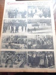 Cumhuriyet Gazetesi - 28 Kasım 1952 - Ahmet Emin Yalman'ı Vuran Hüseyin Üzmez'in İfşaatı - Şerif Dursun - Musa Çakıl - Atina Cumhurbaşkanı Celal Bayar'ı Büyük Tezahüratla Karşıladı - Cumhurbaşkanı Şehre Çiçek Yağmuru Ve Yaşa Sesleri Arasında Girdi - Türk Yunan Dostluğu - Devlet Her Şeyden Üstün - Churchill'in Balkan Planı Ve Türkiye - Akbaba - Vog Kadın Çorabı - Stalin'in Oğlu Kaza Geçirdi Ve Kolu Kesildi - Kore'de Sulh İhtimali Zayıf Görülüyor - Kunuri Savaşı'nın Yıldönümü Kutlandı - Charlie Chaplin'in Son Filmi Limelight - Gripin - Güreş Federasyonu Heyeti İstifa Etti - Bu Hafta Yapılacak Futbol Maçları - Çapamarka - Ericsson Radyoları - Resimli Cumhurbaşkanı Celal Bayar'ın Atina'da Karşılanışı