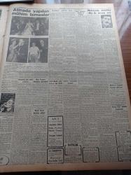 Cumhuriyet Gazetesi - 30 Kasım 1952 - Atina'da Yapılan Mühim Temaslar - Cumhurbaşkanı Celal Bayar - Yunan Kralı Majeste Paul - Ahmet Emin Yalman'a Suikast İle İlgili Malatya'da Tevkifler Devam Etti - NATO'nun Savunma Konseyi Toplanıyor - Kuzey Kore Şiddetle Bombalandı - Mühim Maç Galatasaray Fenerbahçe - Maçın Biletleri Karaborsada 90 Liraya Satılıyordu - Mareşal Papagos Atatürkten Bahsediyor - Sümerbank - Nasıl Koca Bulunur - Churchill 78 Yaşında - Irak'ın İç İşlerine İran'ın Müdahalesi - Stalin - Vali Fahrettin Kerim Gökay'ın Ankara'daki Beyanatı - Hamiyet Yüceses Her Akşam Taksim Kristal'de - Coleman Petrol Sobaları - Elna Dikiş Makinaları - Radyolin Diş Macunu - Gripin - Nacar Satakeri