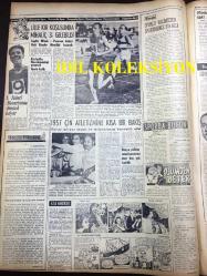 GÜNLÜK SPOR GAZETESİ - 27 KASIM 1957 - FEDERASYON KARMALARI BASKETBOL MAÇINDA ROMANYA'YI 78-69 YENDİK - MİTHATPAŞA STADI İHTİLAFI BÜYÜYOR - LEFTER İYİLEŞTİ - ATAMAN MÜDÜR OLUYOR - 1957 ÇİN ATLETİZMİ - CAROL DAY - LILLE KIR KOŞUSU MİHALİÇ - GÜVENSPOR LİDER OLDU - SUAT MAMAT - SİLAHLI KUVVETLE GÜREŞ ŞAMPİYONASI - OKUL SPOR MAÇLARI - OPON REKLAMI - FAY TEMİZLEYİCİ REKLAMI, NECİP AKAR - YAPI VE KREDİ BANKASI REKLAMI - ANTRENÖR JİRİ KORBLE