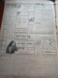 Cumhuriyet Gazetesi - 3 Aralık 1952 -Tepebaşı Gazinosu-Kanun Namına filmi Çemberlitaş ve Turan Sinemalarında-Köy Enstitüleri haberi-Zati Sungur reklamı-Tutum Bankası-Celal Bayar Yunanistan'dan Bu Akşam Dönüyor - Malatyalı Mürtecilerin Korkunç Planları - General Eisenhower'in Kore Seyahati - Ekmekler Hala Esmer Çıkıyor - Süper Mürşid Necip Fazıl Kısakürek Halk Partilileri Kızdırdı - Amerikan Askerî Yardım Heyeti Başkanı General Arnold'un Şehrimizde Dün Söylediği Nutuk - Temenni Tepesinden Kopan Büyük Taşlar Ürgüp'e Düştü - Şehir Dram Tiyatrosunda Bir Hadise - Hitler'e Suikast Nasıl Hazırlandı - Kore'ye Dair Sovyet Teklifi Reddedildi - İki Süngü Arasında Filmi - Sadri Alışık - Mürüvvet Sim - Atıf Kaptan - Volkswagen Halk Arabaları - Puro Tuvalet Sabunları - Gripin - Pan American - Küratin Ağrı Kesici - Marşal Taşlı El Değirmenleri - Arlon Cep Saatleri