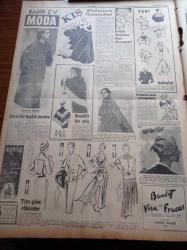 Cumhuriyet Pazar Gazetesi - 14 Aralık 1952 - Amerika'daki Rus Casusluk Teşkilatı Nasıl Kuruldu - Graf Von Spee Faciasının Yıldönümünde - Döğüşmeden Ölüme Mahkûm Edilen Gemi - Adnan Menderes -  Her Şeyi Olan Kız Elizabeth Taylor - Dünya Edebiyatından Seçme Hikayeler Hayatın Ötesi - Haftanın Şakaları Hazret'in Emri Yazan Burhan Felek - En Güzel Gülen Artist Valery Hobson - Bizim Yıldızlar Hümaşah Hiçan - Vera Ellen Saf Kız Rolünde - Ingrid Bergman Mesud Değil Mi - Kadın Ev Moda - Basmalar Nasıl Yıkanmalıdır - Ankara Devlet Operası Yeni Bir Eser Hazırlıyor -  Yeni Hidrojen Bombası Atom Bombasına Niçin Tercih Ediliyor - Kadın Katilleri 2 - Dünyanın En Güzel Dağını Claude Kogan İle Nicole Leininger İsimli İki Kadın Fethetti - Kanını Vererek Yaşayan Köpek