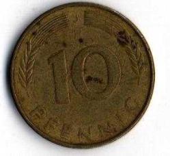 Almanya 10 Pfennig 1977-J (Mp1538)