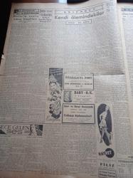 Cumhuriyet Gazetesi - 29 Aralık 1952 - Başbakan Adnan Menderes Dün Cumhuriyet Halk Partisi Toplantısında Mühim Bir Konuşma Yaptı - Yeni Bir Balkan Blokuna Doğru - Churchill Çarşamba Günü Amerika'ya Hareket Ediyor - Beşiktaş İstanbulspor'u Mağlup Etti - Laiklik Haftasının Son Günü - Arabacıların Dünkü Toplantısı - Yeni 3 Mayın Gemisi Donanmaya Katıldı - Hasan Ali Yücel Köşe Yazısı - Stalin'in Yanlış Çıkan Hesapları - Burhan Felek - Hindistan Komünist Çin'i İtham Ediyor - Danimarka Ana Kraliçesi Alexandra Öldü - Ka Me Fa Eşarpları - Nacar Saatleri - Arı Bisküvileri - Mumlu Lüks Kibritleri - Pasifik'te Paskalya Adasının Esrarı - Hamiyet Yüceses'e Göre Siemens Türk Köylüsünün Hasret Çektiği Radyodur - En Mükemmel Yılbaşı Hediyesi Philips Radyo - Volvo Traktör -  Varta Akümülatörleri McCormick İnternational Traktör Makine Ve Ekipman