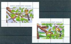 2001 DÜNYA ÇEVRE GÜNÜ KUŞLAR KONULU TAM SERİ MNH BLOKLAR