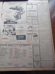 Cumhuriyet Gazetesi - 30 Haziran 1954 - Meclis Bugün Mühim Bir Toplantı Yapıyor - Seçim Kanunu Tadilatı Ve Kırşehirin Kaza Haline Getirilmesi - Tanzim Satış Yerlerinde Dün Şeker Satışı Başladı - Memurların Tasfiyesi İşi Demokrat Parti Meclis Grubunda - Rami Sırtlarında Dün Yapılan Askeri Tatbikat Çok Başarılı Oldu - Bugün Güneş Tutulacak - Ribbentrop'un Hatıraları Yazı Dizisi - Esad Tekeli - İngiltere Dışişleri Vekili Anthony Eden Türkiye'yi Ziyareti - Mithatpaşa Stadında Yapılacak Spor Festivali - Denizcilik Bayramı'nda Yapılacak Müsabakalar - Meşhurlarımızın Garip İnanışları Yazı Dizisi - Çallı İbrahim - Resimli Romanımız Ecel Yenisi- Dünya Kupası - FIFA'nın Bize Çıkardığı Müşkülat - Motokov Emaye Mutfak Eşyaları - Havilland Krem - Dört Başı Mamur Sanatkarlarımızdan Lale Oraloğlu Puro Tuvalet Sabunları Kullanıyorum Diyor - Reks Atom Ve Makarna