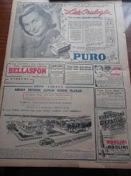 Cumhuriyet Gazetesi - 30 Haziran 1954 - Meclis Bugün Mühim Bir Toplantı Yapıyor - Seçim Kanunu Tadilatı Ve Kırşehirin Kaza Haline Getirilmesi - Tanzim Satış Yerlerinde Dün Şeker Satışı Başladı - Memurların Tasfiyesi İşi Demokrat Parti Meclis Grubunda - Rami Sırtlarında Dün Yapılan Askeri Tatbikat Çok Başarılı Oldu - Bugün Güneş Tutulacak - Ribbentrop'un Hatıraları Yazı Dizisi - Esad Tekeli - İngiltere Dışişleri Vekili Anthony Eden Türkiye'yi Ziyareti - Mithatpaşa Stadında Yapılacak Spor Festivali - Denizcilik Bayramı'nda Yapılacak Müsabakalar - Meşhurlarımızın Garip İnanışları Yazı Dizisi - Çallı İbrahim - Resimli Romanımız Ecel Yenisi- Dünya Kupası - FIFA'nın Bize Çıkardığı Müşkülat - Motokov Emaye Mutfak Eşyaları - Havilland Krem - Dört Başı Mamur Sanatkarlarımızdan Lale Oraloğlu Puro Tuvalet Sabunları Kullanıyorum Diyor - Reks Atom Ve Makarna