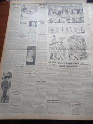 Cumhuriyet Gazetesi - 14 Ağustos 1954 - Avrupa Ordusunun Akıbeti Belli Oluyor - Demokrat Partideki Tasfiye Hareketi Devam Ediyor - Cumhurreisi Celal Bayar Ayın 28'inde Yugoslavya'ya Gidiyor - Amerikan Senatosunun Kızıllara Dair Kararı - Galata Köprüsünün Tamiri Tamamlandı - Japon İmparatoru Hirohito'ya Suikast Teşebbüsü - Portekizle Hindistan Arasındaki Gerginlik - Güreşçi Celal Atiğin Kahvesinde Bir Adam Öldürüldü - Film Yıldızı Neriman Köksal Puro Tuvalet Sabunları Kullanıyorum Diyor - Yunus Nadi Mükâfatı - İstanbul Enternasyonal Tenis Turnuvası - İstanbul'un Kok Kömür İhtiyacı Temin Edildi - Napoleon'un Piç Olduğu İddiası Fransa'da Hararetli Tartışmalara Yol Açıyor - Resimli Romanımız Ecel Gemisi - Hollywood'un En Güzel Kızı Dolores Dorn - Çifte Kuvvetli Yeni Mobilgas - Hamiyet Yüceses - İsmail Dümbüllü - Sabite Tur Gülerman - At Yarışları - Krem Pertev - Altın Evler - Sadeddin Kaynak Jubilesinde Saime Sinan'ı Da Dinleyeceksiniz - Lion Mağazası