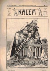 KALEM MİZAH DERGİSİ 30 TEŞRİNİEVVEL 1324 NUMARA 11 / NO 11 12 NOVEMBRE 1908