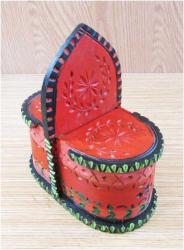 ViNTaGe EL İŞÇİLİĞİ AhŞaP KAHVE-ŞEKER KuTuSu....