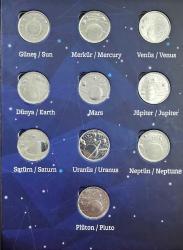 TÜRKİYE CUMHURİYETİ GEZEGENLER 1 KURUŞ 10 LU HATIRA PARA SETİ 2022 AÇIKLAMALI ÖZEL KİTİ İÇİNDE TAM SET. HEPSİ ÇİL KONDİSYON.