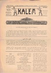 KALEM MİZAH DERGİSİ SAYI 78 4 MART 1326 / NO 78 17 MARS 1910