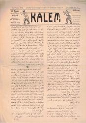 KALEM MİZAH DERGİSİ SAYI 75 11 ŞUBAT 1325 / NO 75 24 FEVRIE 1910