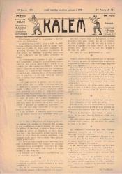 KALEM MİZAH DERGİSİ SAYI 72 14 KANUNUSANİ 1325 / NO 72 27 JANVIER 1910