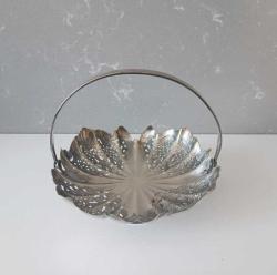 Antika Gümüş Kaplama Ajurlu Mini şekerlik Portekiz