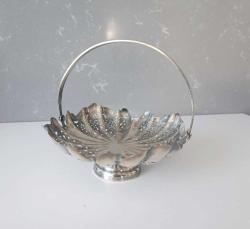 Antika Gümüş Kaplama Ajurlu Mini şekerlik Portekiz