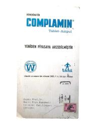 Complamin, Wülfing, Embil ŞİŞLİ - Reklam kart