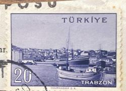 Mektup Zarfından Kesilmiş  / Postadan Geçmiş Pul Filateli - Damgalı - TRABZON , 20 PARA - Türkiye Cumhuriyeti
