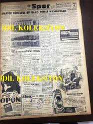 GÜNLÜK SPOR GAZETESİ - 2 ARALIK 1957 - 1957'NİN EN MUVAFFAK BEŞ TÜRK SPORCUSU - GARBIS ZAKARYAN BREZİLYA'DA MAĞLUP - MİLLİ NAMZETLER ANKARA'DA GENÇLERBİRLİĞİ'Nİ 7-2 YENDİ - İSTANBUL'DA MAÇSIZ PAZAR - MİTHATPAŞA STADI - CAROL DAY - 1 MİLİN HİKAYESİ - İNGİLİZ FUTBOLU - MUSTAFA DAĞISTANLI, NAZİF OTURGAN - ANKARA AT YARIŞLARI - GOLF REKLAMI - SELAHATTİN TORKAL - FAY TEMİZLEYİCİ REKLAMI, NECİP AKAR - OPON REKLAMI - AMATÖR KÜMELER - KRİSTAL DROPS