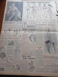Cumhuriyet Pazar Gazetesi - 20 Haziran 1954 - Dünya Mizahından Seçme Hikayeler Altın Sesli Kız - Haftanın Ansiklopedisi Tepkililer - Küçük Kral Çizen O. Soglow - Fuad Duyar - Haftanın Şakaları Yazan Burhan Felek - Zihin Sporları - Eğlencelik - Leslie Caron'a Benziyor Ve O Değerli Bir Balerin Saruhan Şardağ -  Zeki Müren Belgin Doruk'la Son Beste İsimli Bir Film Çeviriyor - Margaret Lockvood Türk Filmlerini Merak Ediyor - Ginger Rogers'le Kocasının Macerası - Ev Kadın Moda - Medeniyetin Diş Belası - İngiliz Sporunun Kurtarıcı Meleği Diana Leather - Yüksek Tepelere Artık Rahat Yok - 4 Saat Süren Çocuk Kral Fransız Kralı 4. Henry