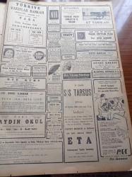 Cumhuriyet Gazetesi - 22 Ağustos 1954 - Kıbrıs Hakkında Türkiye'nin Sesi - Ürdün Meliki Yarın Sabaha İstanbul'a Geliyor - Liseler Tekrar 11 Sınıfa İndirildi - Ticaret Vekili Sıtkı Yırcalı'nın Tacirler Ve Sanayicilere Söyledikleri - İncirliada'da Yaşayan Kadın Robenson Ayşe Meral'in Hikayesi - Kore'deki Kuvvetimizi Azaltmayacağız - Rus Casusu Yatsıkof 30 Yıla Mahkum Oldu - Pravdanın Komünistleri Tenkidi - Hasan Ali Yücel Köşe Yazısı - Afyon İhracatı Arttı - Japonya'da İntihar Salgını - Nadir Nadi - Merinos Koyunlarına Rağbet Arttı - Devir Dergisi - Fenerbahçe Kendi Sahasında Hacettepe İle Karşılaşacak - Rumelikavağından Floryaya Yüzecek Olan Galatasaraylı Duygulu Andaç - Puro Tuvalet Sabunları - Konkurhipiklere Dün Ayazağa'da Başlandı - Büyükdere Beyaz Parkta Perihan Altındağ Sözeri Konseri - Pan American - Üstad Münir Nurettin Selçuk Küçük Çiftlik Parkında -  Hamiyet Yüceses - Sabite Tur Gülerman - İsmail Dümbüllü - Kontuar İsviçre Saatleri