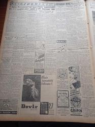 Cumhuriyet Gazetesi - 23 Ağustos 1954 - Kıbrıs Hakkında Yunan Hariciyesinin Görüşleri -  Çorumlular Dün İrticai İsnadlarını Reddettiler - Maarif Vekili Celal Yardımcı Amerika'ya Hareket Etti - Fenerbahçe Hacettepe'yi Yendi - Aybastı Nahiyesi Kül Oldu - Çorum Çimento Fabrikası - Brüksel Konferansı Bir Neticeye Varamadan Dağıldı - Bedri Rahmi Eyüboğlu Pazartesi Konuşmaları - Komünizmle Mücadele Cemiyetinin Kongresi Yapıldı -  Kraliçe Elizabeth Rahatsız - Dünkü Konkurhipikler Çok Heyecanlı Oldu - Yenikapıdaki Gazinoların Altında 300 Nüfuslu Mahalle -  Resimli Romanımız Yeşil Saksı - Berta Mutbak Margarini - Fosfatin Falyer Çocuk Maması - Vita- Güneş Gaz Ocakları - Good Year Lastikleri