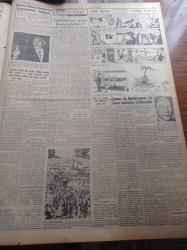 Cumhuriyet Gazetesi - 25 Ağustos 1954 - Kar Hadlerinde Tadiller Yapılacak - Brezilya Cumhur Reisi Vargas İntihar Etti - Gençliğin Kıbrıs'a Dair Kararları - Avrupa'dan 811 Kravat Getiren Samoel Sami Yakalandı - Yarın İş Bankasının 30. Kuruluş Yıldönümü - Mao Tse Tung Dün Attlee'yi Kabul etti - Kıbrıs Meselesi - Rusya'da Halkın Hayatı Ölü Ruhlar Yazı Dizisi - Komünist Çin Milletlerarası Federasyona Alındı - Arsenal'in Yeni Takım Kaptanı Joe Mercer - Dünkü Geçid Resminden İntibalar - Dünyanın Etrafında İki Büyük Yıldız Dolaşıyor - Gripin - Makine Kimya Endüstrisi Kurumunun Faaliyeti - Resimli Romanımız Yeşil Saksı - Günde 5 Liraya English Electric Buzdolabı - Denizden Sonra Sana Nebati Margarin - Ressam Cahit Matbaası - Ordu Yüksek Komuta Heyetinde Değişikler