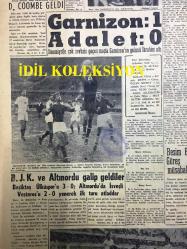 GÜNLÜK SPOR GAZETESİ - 15 ARALIK 1957 - GARNİZON 1 - 0 ADALET - D. COOMBE - FENERBAHÇE VEFA'YI 71-46 YENDİ - MEHMET LUMA - YILIN 5 SPORCUSU - BESİM BEY - CAROL DAY - 1 MİLİN HİKAYESİ - URUGUAY VE BELÇİKA - OPON REKLAMI - GALATA, FERİKÖY - ANKARA AT YARIŞLARI - KREMLİ PURO TUVALET SABUNU REKLAMI - RADYONLİN, KLOROFİL